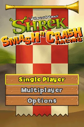 Shrek - Smash n' Crash Racing (USA) screen shot title
